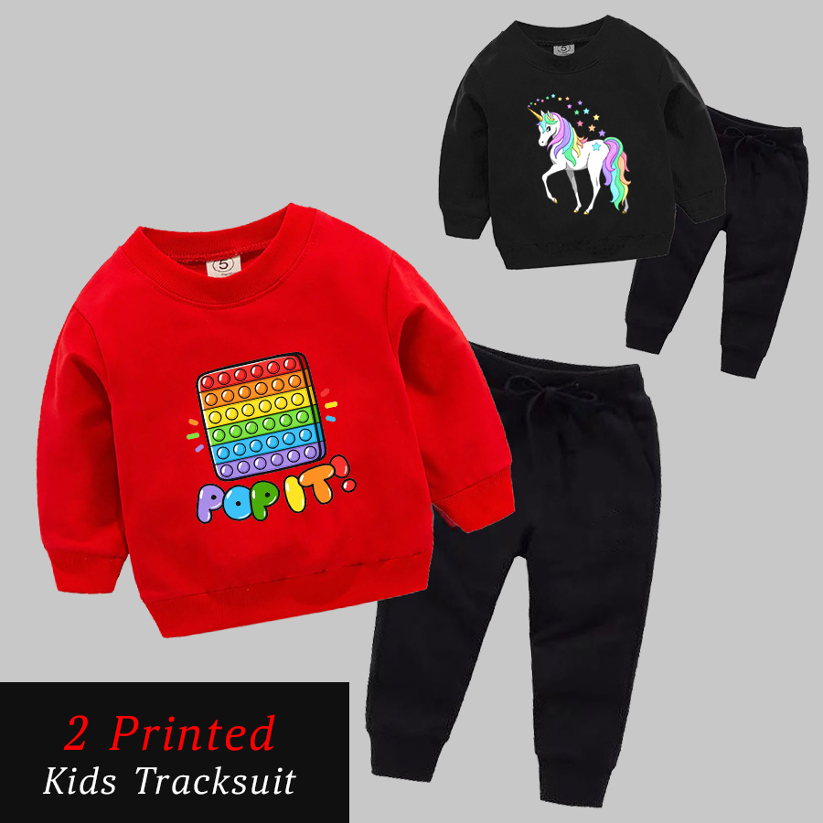Pack of 2! Printed Tracksuits For Kids (Code: FA-1227)